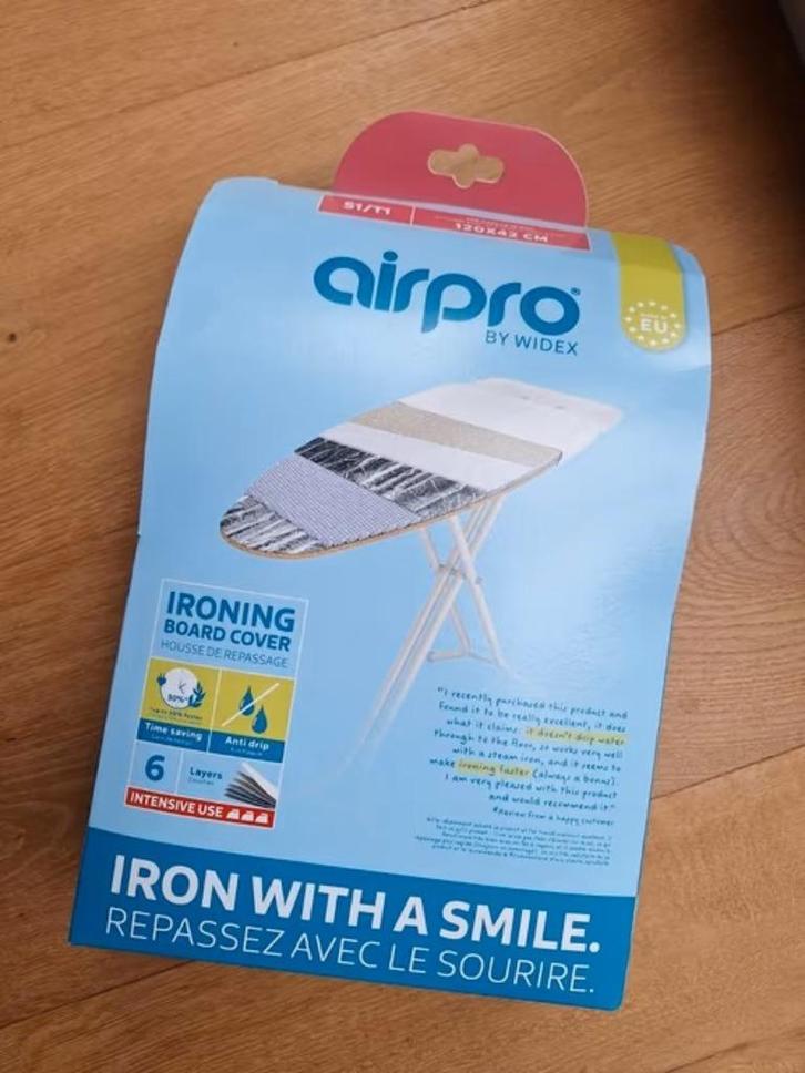 Strijkplankovertrek Airpro nieuw., Witgoed en Apparatuur, Strijkijzers en Strijkplanken, Nieuw, Ophalen of Verzenden