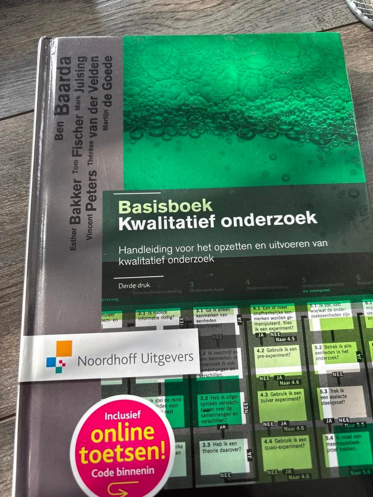 Basisboek Kwalitatief Onderzoek - Handleiding, Boeken, Ophalen of Verzenden, Zo goed als nieuw, HBO