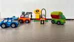 Duplo auto’s en tankstation, Kinderen en Baby's, Speelgoed | Duplo en Lego, Ophalen of Verzenden, Gebruikt, Complete set, Duplo