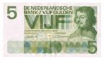 Bankbiljet 5 vijf gulden Vondel 1966 gebruikt very fine., Postzegels en Munten, Bankbiljetten | Nederland, Ophalen of Verzenden