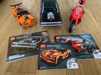 3x Lego Technic: Ducati, Dodge, Corvette, Ophalen of Verzenden, Zo goed als nieuw, Complete set, Lego