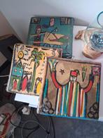 Marokkaanse gedecoreerde trommel ,drie stuks , 25 x 25 cm., Ophalen of Verzenden, Zo goed als nieuw, Trommel