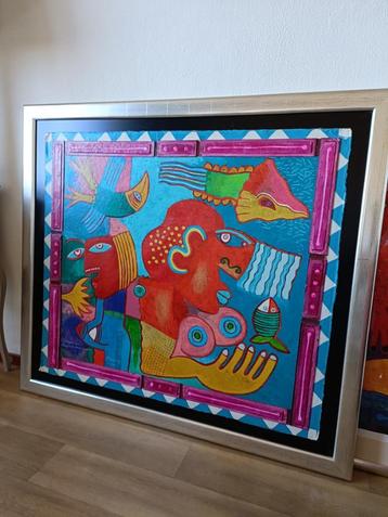 Clemens Briels prachtig zeldzamer werk ingelijst beschikbaar voor biedingen