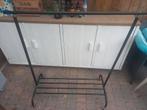 Kledingrek zwart, Ophalen, Met wielen, Zo goed als nieuw