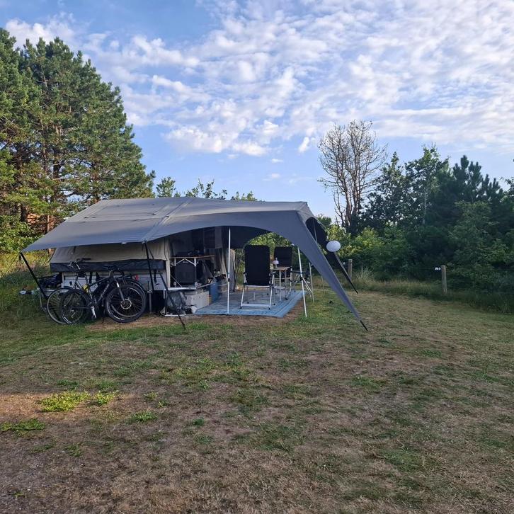 Campooz Lazy Jack 2025, Caravans en Kamperen, Vouwwagens, Campooz, tot en met 4, Grijs, Ophalen of Verzenden