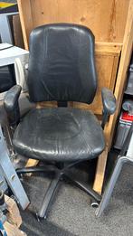Ikea leren bureaustoel, Ophalen, Gebruikt, Zwart