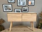 Massief eiken dressoir / japandi kast / tvmeubel / retro eik, Ophalen, Nieuw, 25 tot 50 cm