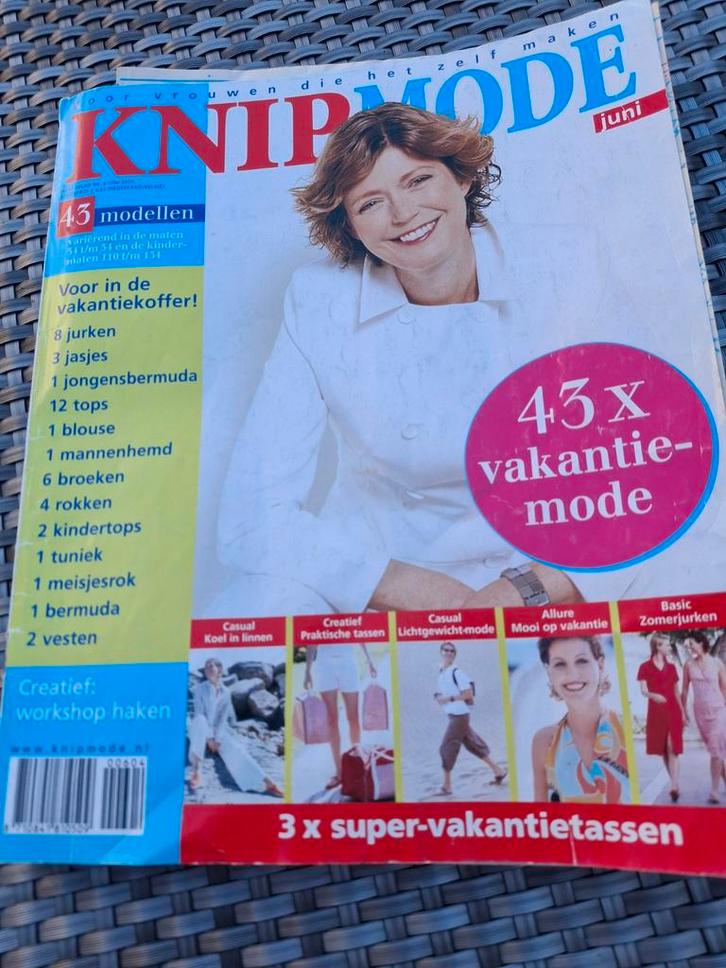 Knipmode Juni 2004 - Vakantiemode!, Boeken, Tijdschriften en Kranten, Ophalen