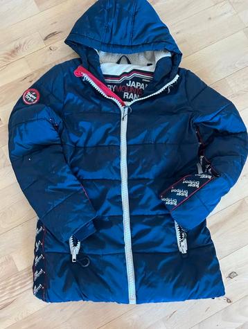  Superdry winterjas donkerblauw – maat 40 –  beschikbaar voor biedingen