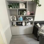 Buffetkast Madrid Grijs melamine, Ophalen, 100 tot 150 cm, Zo goed als nieuw, 150 tot 200 cm