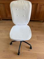 Witte verstelbare Ikea stoel, Huis en Inrichting, Bureaustoelen, Ophalen, Zo goed als nieuw, Wit, Bureaustoel