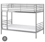 IKEA Svarta Stapelbed - Metalen Stapelbed, Huis en Inrichting, Ophalen, Gebruikt, 90 cm, Tweepersoons