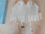 Corset met jarretels, merk Poirrier, kleur ivory, maat 70B, Kleding | Dames, Ophalen of Verzenden, Beige, Body of Korset