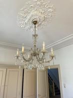 Kristallen kroonluchter met geslepen glas, Ophalen, Gebruikt, Glas, Empire