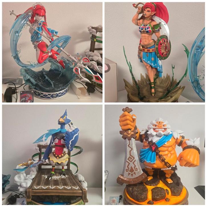 4x kintsukuroi zelda breath of the wild statues / beelden, Verzamelen, Beelden en Beeldjes, Zo goed als nieuw, Ophalen