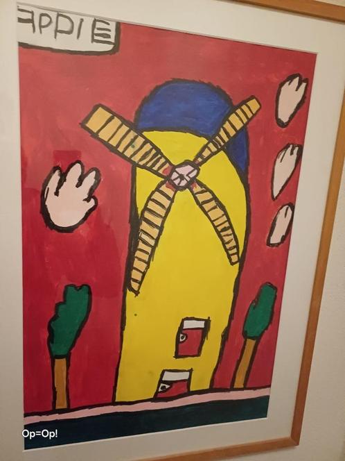 Schilderij Molen van Appie Prinssen, Antiek en Kunst, Kunst | Schilderijen | Klassiek, Ophalen of Verzenden