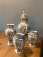 Echt mooi vintage kastset, 4 vazen. Bareuther Waldsassen, Antiek en Kunst, Ophalen