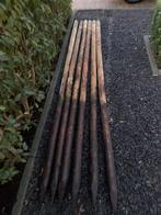 6 Boompalen 2.50  meter, 250 cm of meer, Palen, Zo goed als nieuw, Ophalen