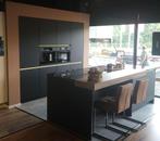 Luxe zwart-kleurige showroomkeuken (incl.apparatuur), Ophalen, Overige materialen, Zwart, Overige typen