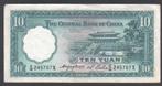 The Central Bank of China 10 Yuan 1936, Verzenden, Zuidoost-Azië, Los biljet