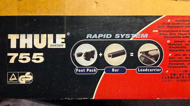thule 755 dakdragers compleet, Auto diversen, Dakdragers, Gebruikt, Ophalen