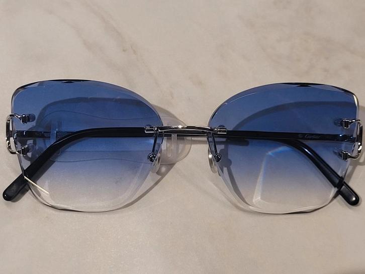 Cartier CT 00920, Sieraden, Tassen en Uiterlijk, Zonnebrillen en Brillen | Dames, Nieuw, Overige merken, Blauw, Ophalen of Verzenden