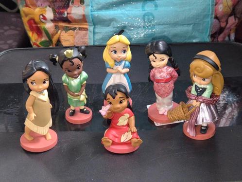 Set van 6 Animators Lilo Pocahontas Aurora Alice Tiana Mulan, Verzamelen, Disney, Zo goed als nieuw, Beeldje of Figuurtje, Pocahontas of Kl. Zeemeermin