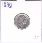 Schaarse 25 cent 1889 Willem 3 voor 95 euro. **, Postzegels en Munten, Munten | Nederland, Koning Willem III, Zilver, 25 cent