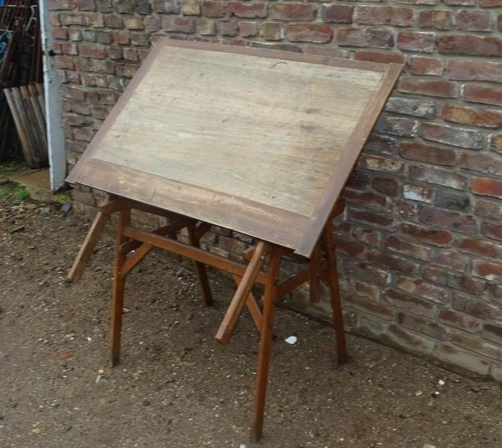 oude tekentafel architectentafel, Antiek en Kunst, Curiosa en Brocante, Ophalen