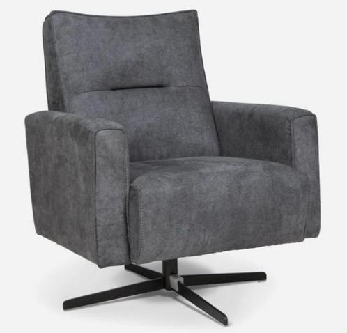 Moderne Draaistoel Tristan - Grijs, Huis en Inrichting, Fauteuils, Nieuw, Stof, 75 tot 100 cm, Ophalen