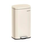SONGMICS Pedaalemmer - 30L - Zand-beige, Met pedaal, Nieuw, Ophalen of Verzenden, 30 tot 40 liter