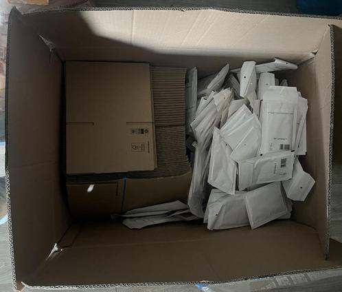 Partij verzenddozen & verzendenveloppen - honderden stuks, Doe-het-zelf en Verbouw, Kratten en Dozen, Nieuw, Doos, Opvouwbaar