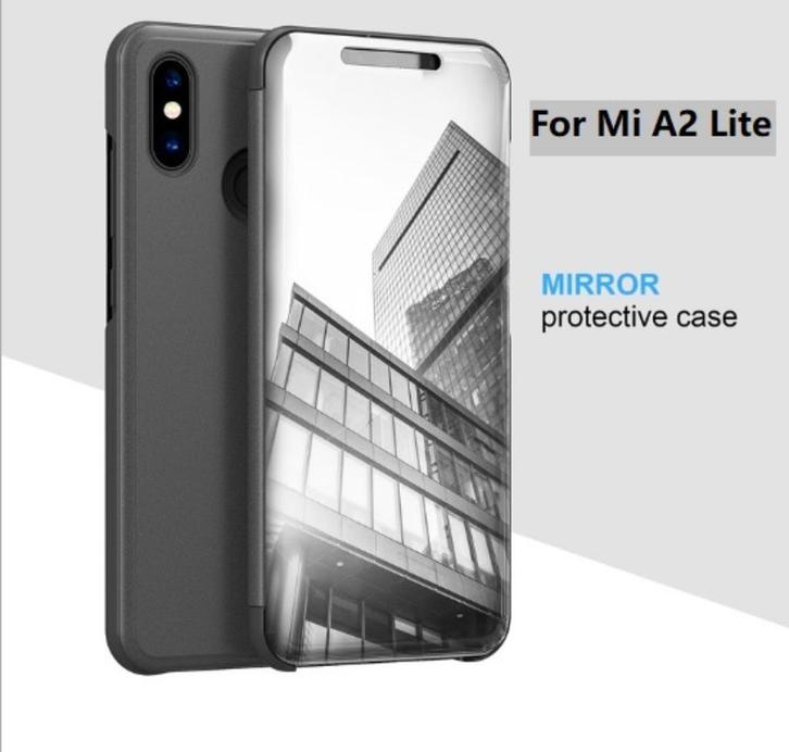 Clear View Stand Cover+PETprotector voor Mi A2 Lite _ Zwart, Telecommunicatie, Mobiele telefoons | Hoesjes en Frontjes | Overige merken