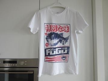 T shirt merk MISTER TEE maat medium wit met print z.g.a.n. beschikbaar voor biedingen