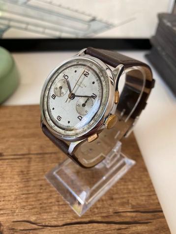 Vintage delbana chronograaf 1950-1969, 38mm perfect horloge
