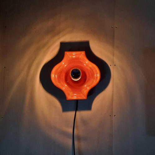 Hustadt Leuchten seventies retro space age wandlamp, Huis en Inrichting, Lampen | Wandlampen, Gebruikt, Overige materialen, Ophalen of Verzenden