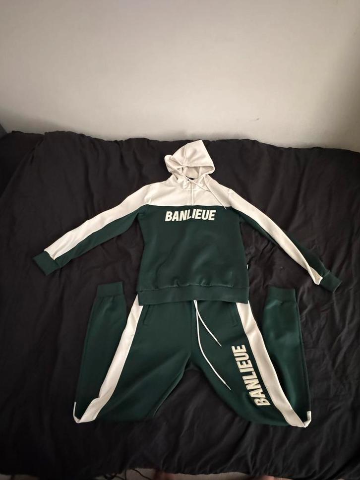 Banlieue tracksuit, Kleding | Heren, Jassen | Zomer, Zo goed als nieuw, Maat 48/50 (M), Groen, Ophalen of Verzenden