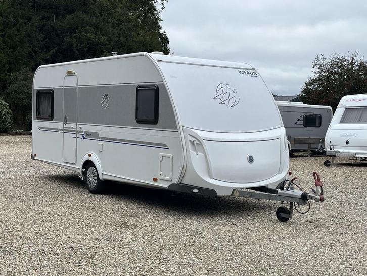 Knaus Sport 500 FU Voortent Airco Mover, Caravans en Kamperen, Caravans, Bedrijf, tot en met 4, 1000 - 1250 kg, Rondzit, Knaus