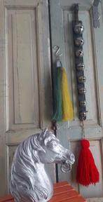 Antieke arrenslee accessoires bellenband & staart, Ophalen of Verzenden