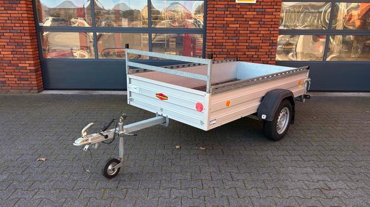 Bockmann aanhanger met afdekzeil en afneembare fietssteunen, Auto diversen, Aanhangers en Bagagewagens, Zo goed als nieuw, Ophalen