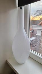 Elegante witte Leonardo vaas, Wit, Ophalen of Verzenden, 75 cm of meer, Glas