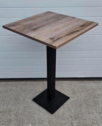 2 x Statafels sta tafels hout metaal bartafels kantoor cafe beschikbaar voor biedingen