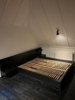 Ikea bed 180x220 met hoofdbord en nachtkastjes, Ophalen, Wit, Tweepersoons, Zo goed als nieuw