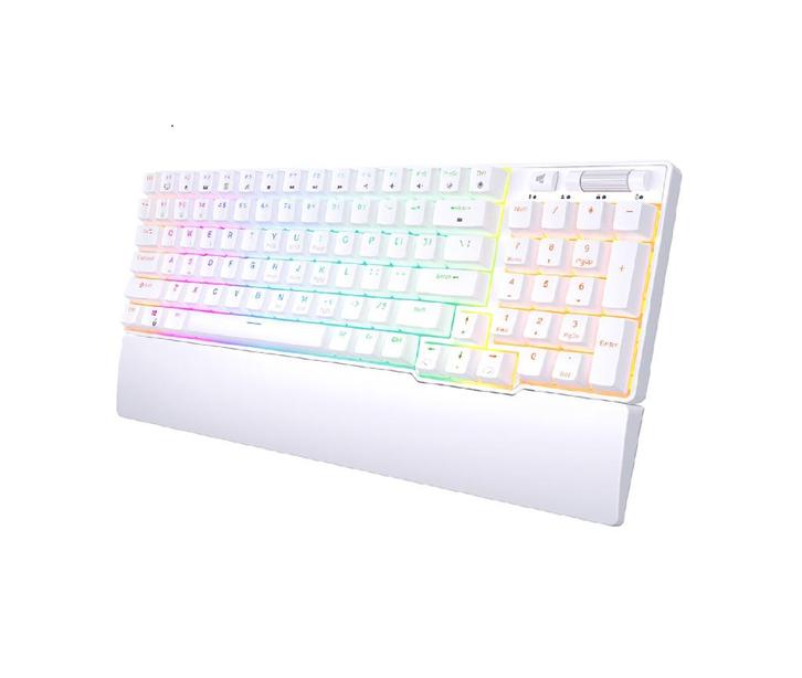 Royal Kludge RK96 Mechanisch Toetsenbord - Wit, Computers en Software, Toetsenborden, Nieuw, Qwerty, Draadloos, Ergonomisch, Gaming toetsenbord