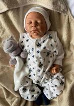Reborn baby jongetje met zachte haartjes, Verzenden, Zo goed als nieuw, Pop, Levensecht of Reborn