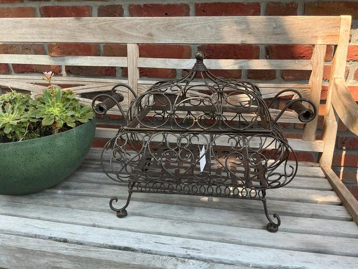 NIEUW sierlijk metalen mand met deksel rechthoekig, Huis en Inrichting, Woonaccessoires | Schalen en Manden, Nieuw, Ophalen of Verzenden