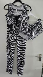 3 delig Zebra Disco, Flower Power outfit mt 38, Ophalen of Verzenden, Zo goed als nieuw, Maat 38/40 (M), Kleding