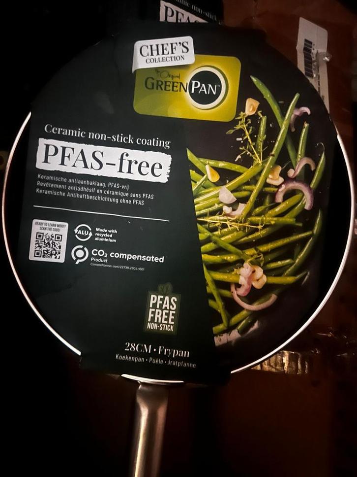 GreenPan Koekenpan 28cm PFAS-vrij - Nieuw!, Huis en Inrichting, Keuken | Keukenbenodigdheden, Nieuw, Ophalen of Verzenden