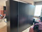 Zwarte Ikea Pax kast met schuifdeuren, Ophalen, Gebruikt, 200 cm of meer, Met deur(en)
