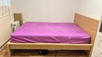 Bed met matras en bureau, Gebruikt, Eenpersoons, Wit, Ophalen of Verzenden